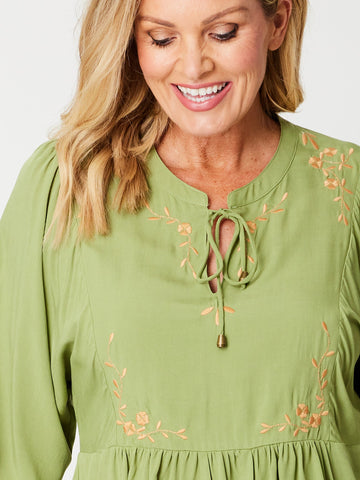 Bombay Beauty Core Top - Lime - 31428 - Cordelia St