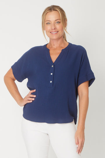 Grandpa Top - Navy - 31430 - 