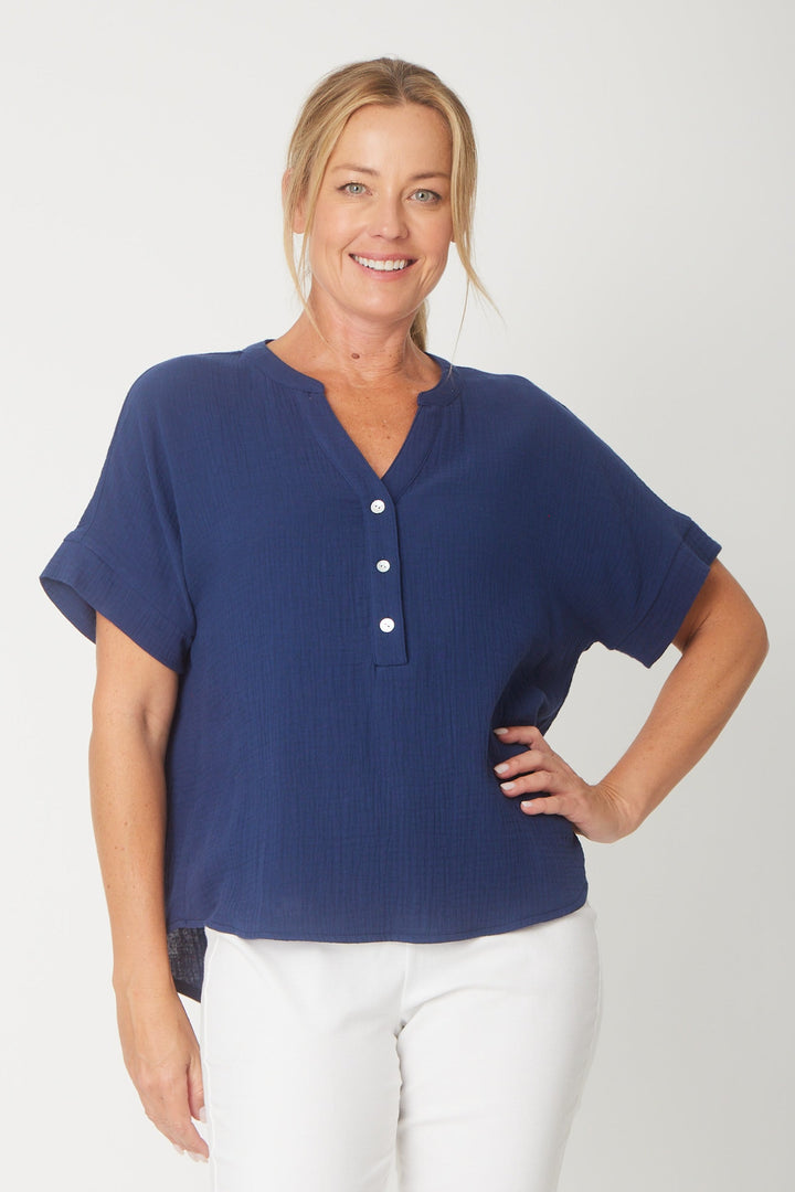 Grandpa Top - Navy - 31430