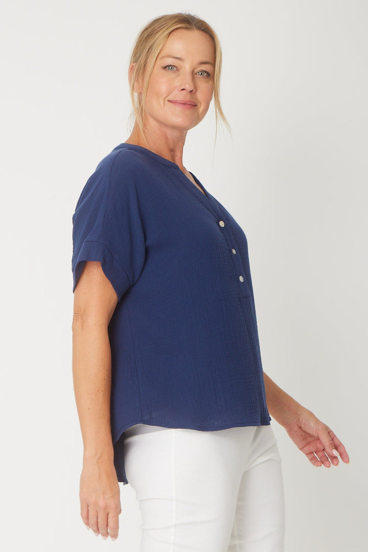 Grandpa Top - Navy - 31430