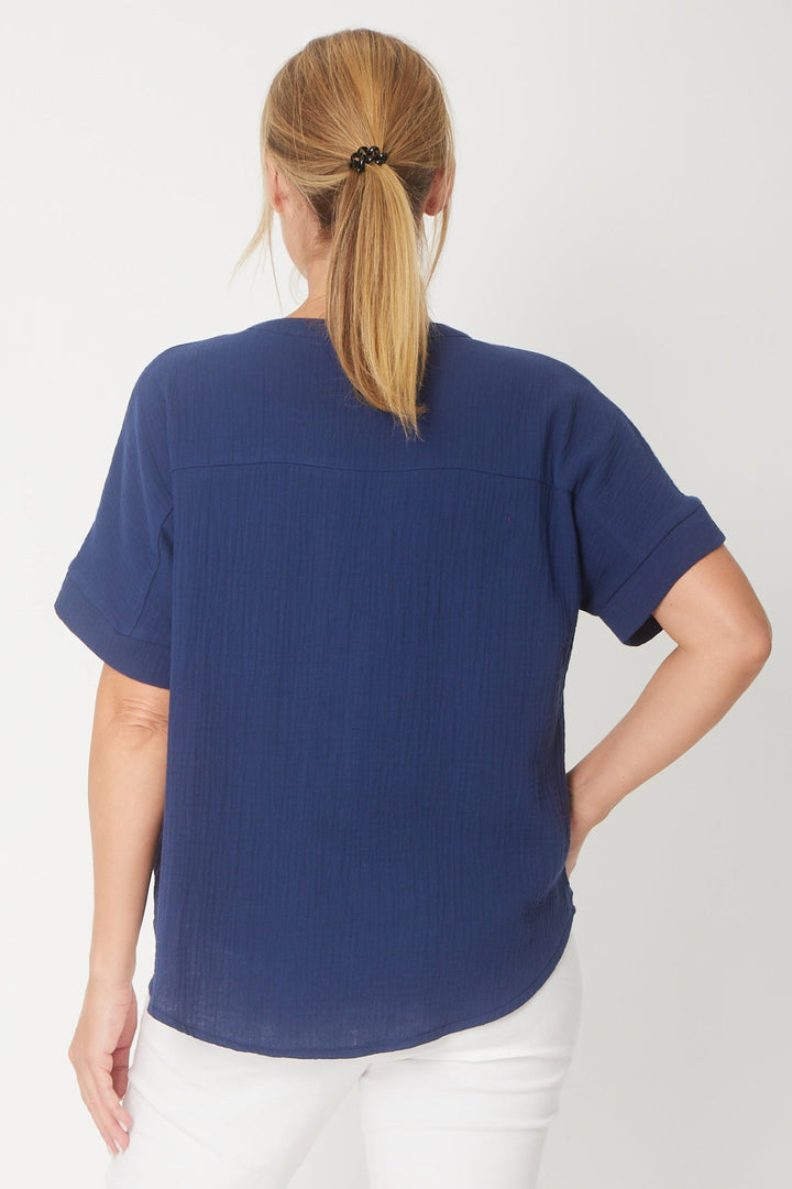 Grandpa Top - Navy - 31430