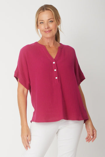 Grandpa Top - Raspberry - 31430 - 