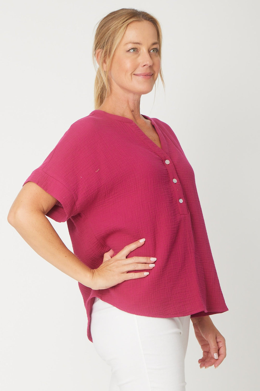 Grandpa Top - Raspberry - 31430