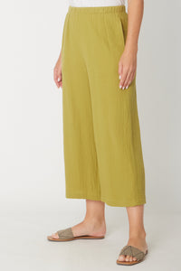 Bonded Muslin/Cheesecloth Pant -  Leaf - 31431