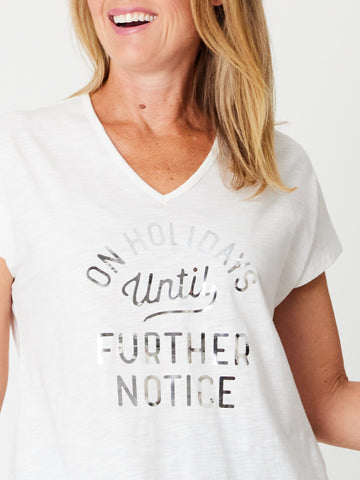 On Holidays Tee - White - 31438 - 