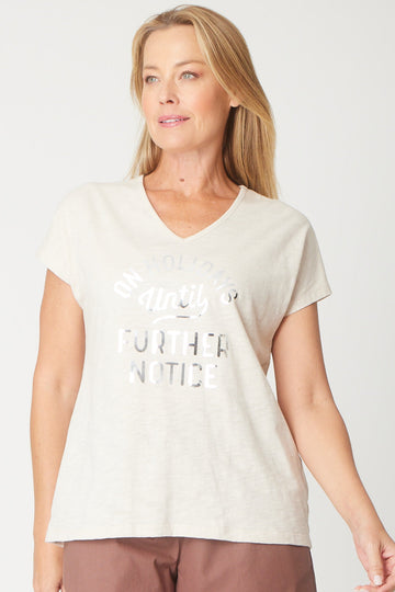 On Holidays Tee - Sand - 31438 - 