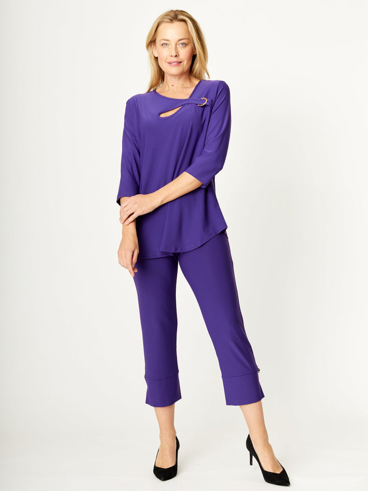 Bling Summer Crop Pant - Purple - 31624