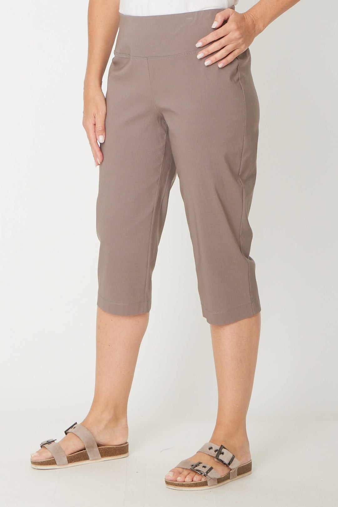 Crop Petite Pant - Latte - 31455