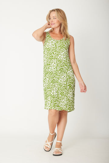Summer Sands Sleeveless Dress - Lime - 31463 - Spring/Summer