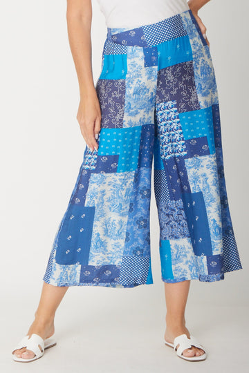 Patchwork Pant - Electric - 31466 - Pants