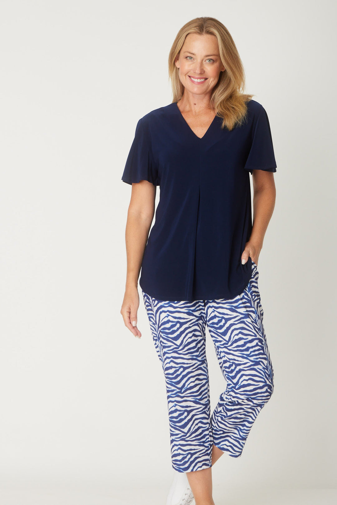 Flutterlux Invert Core Top - Navy - 31469