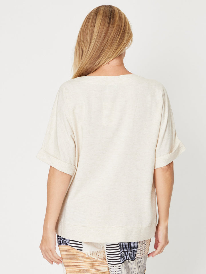 Linen Shores Top - Sand - 31476