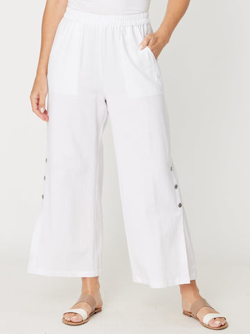 Linen Shores Pant - White - 31477 - 