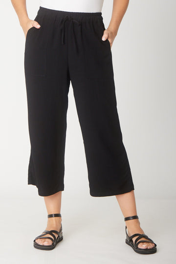 Linen Shores Pocket Pant - Black - 31479 - Clothes for Senior & Elderly Women