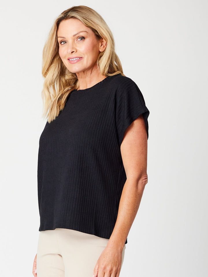 Sandy Shores Knit Top- Black - 31481