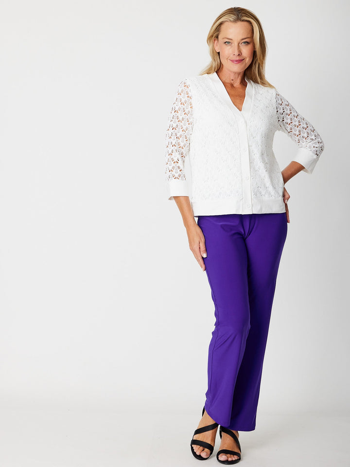 Travel Slim Leg Pant - Purple - 18807