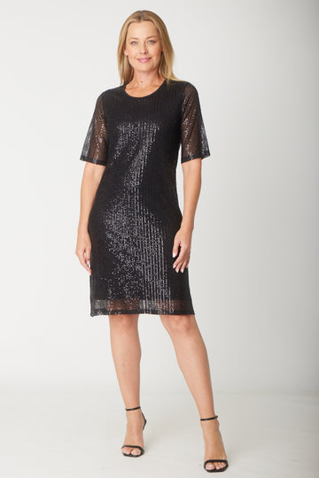Shimmer Tonight Dress - Black - 31512 - Clothes for Senior & Elderly Women