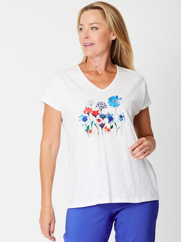 Royal Flowers - White- 31517 - 