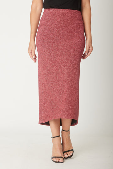 Lurex Lux Skirt - Rose - 31526 - Clothes for Senior & Elderly Women