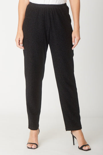 Lurex Pocket Pant - Black - 31534 - Clothes for Senior & Elderly Women