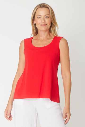Margie Swing Tank - Red -31539 - Spring/Summer