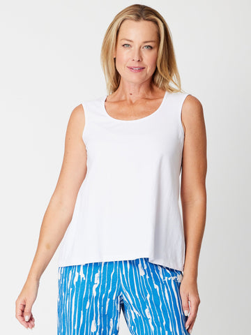 Margie Swing Tank - White -31539 - Spring/Summer