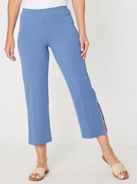 Margie Split Pant-2-- Denim Blue - 31540