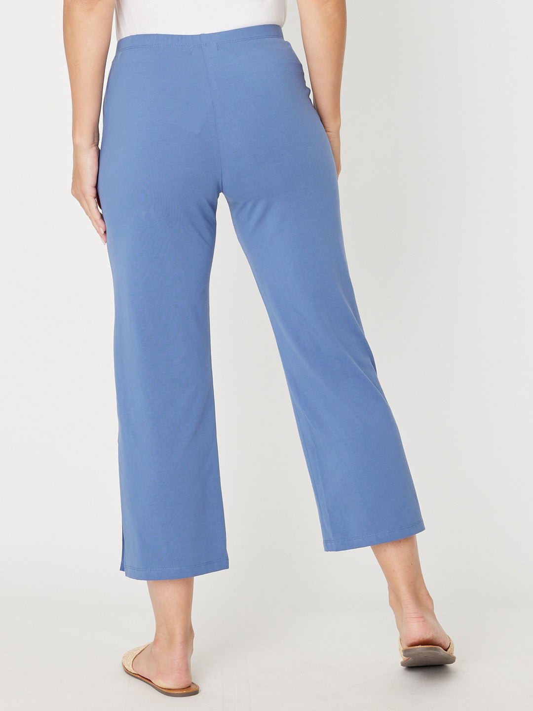 Margie Split Pant-2-- Denim Blue - 31540