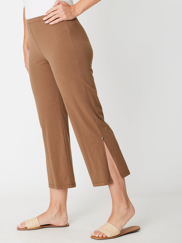 Margie Split Pant-2-- Latte - 31540