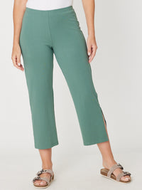 Margie Split Pant-2-- Sage - 31540