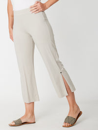 Margie Split Pant-2-- Silver - 31540