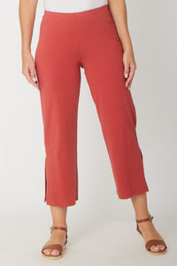 Margie Split Pant-2-- Terracotta - 31540