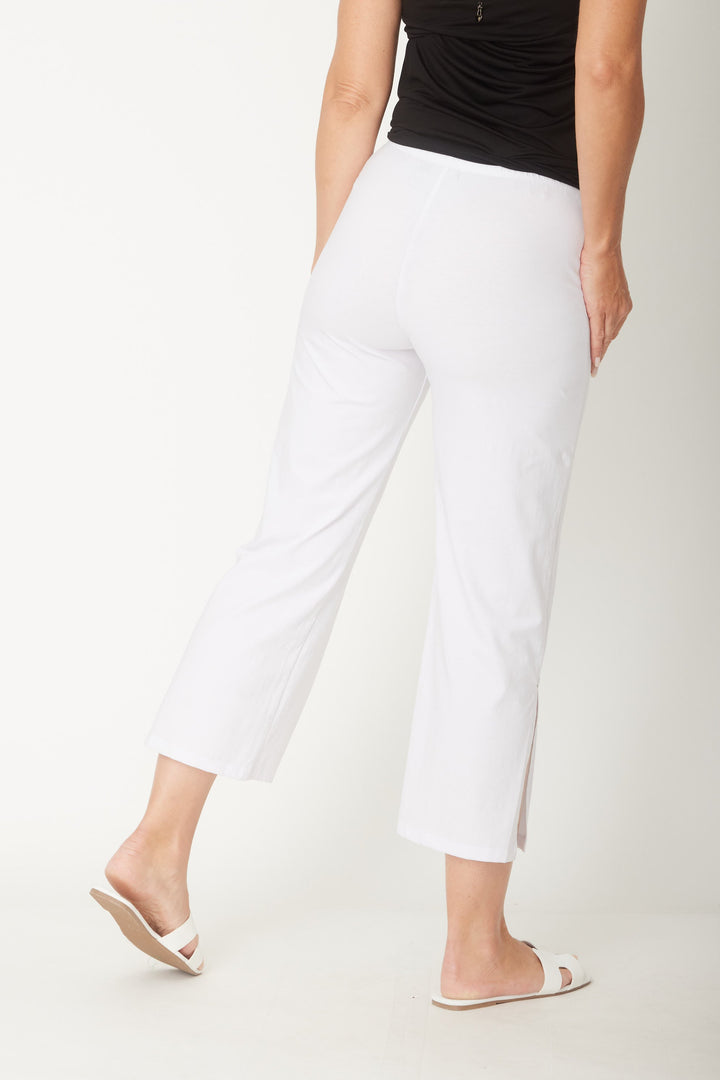 Margie Split Pant-2-- White - 31540