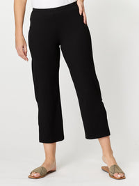 Margie Split Pant-2-- Black - 31540