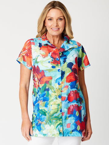 Summer Brights Short Slv - Multi - 31559 - 