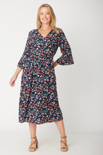 Gemma Ruffle Dress -  Floral - 31570 - 