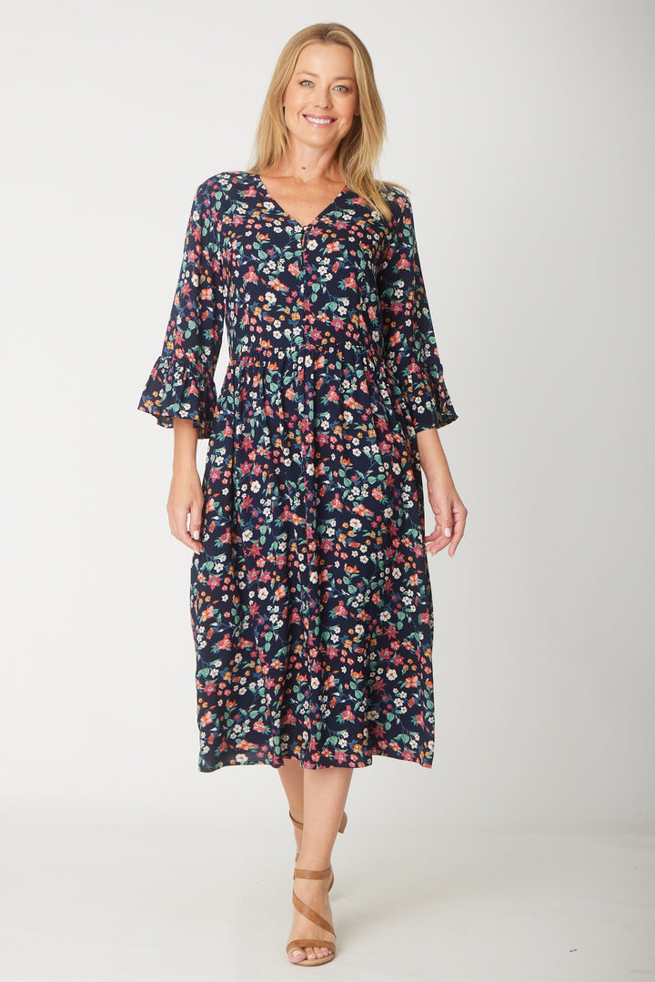 Gemma Ruffle Dress -  Floral - 31570