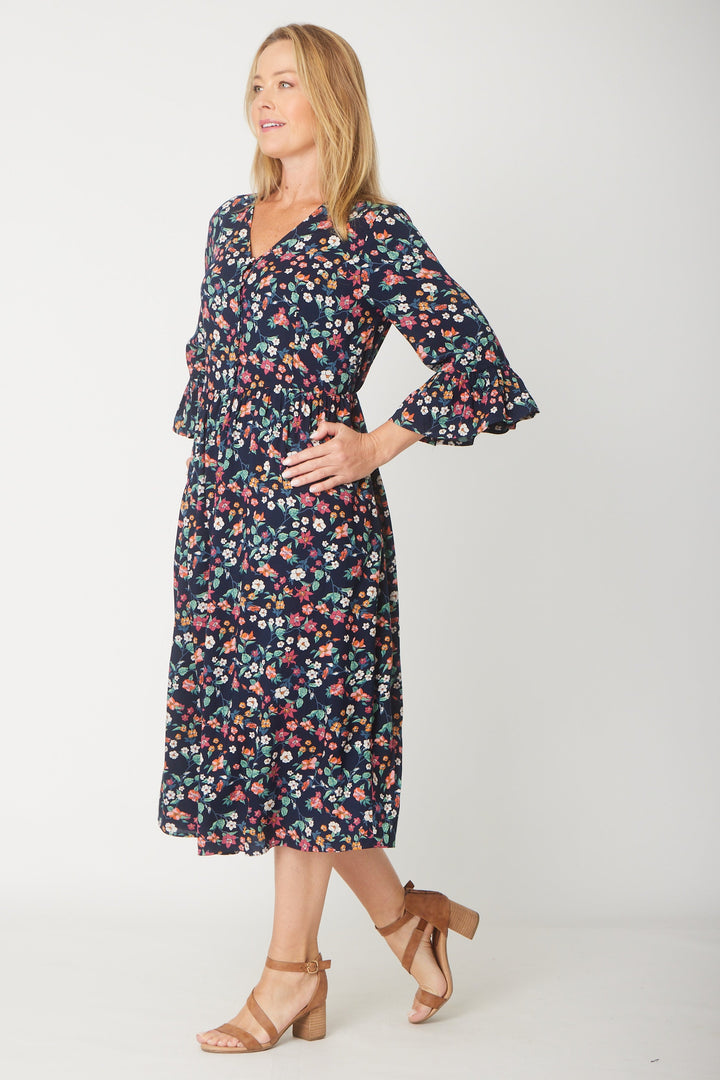 Gemma Ruffle Dress -  Floral - 31570