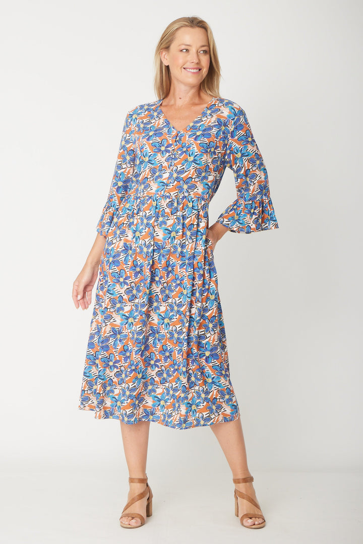 Gemma Ruffle Dress -  Flower - 31570