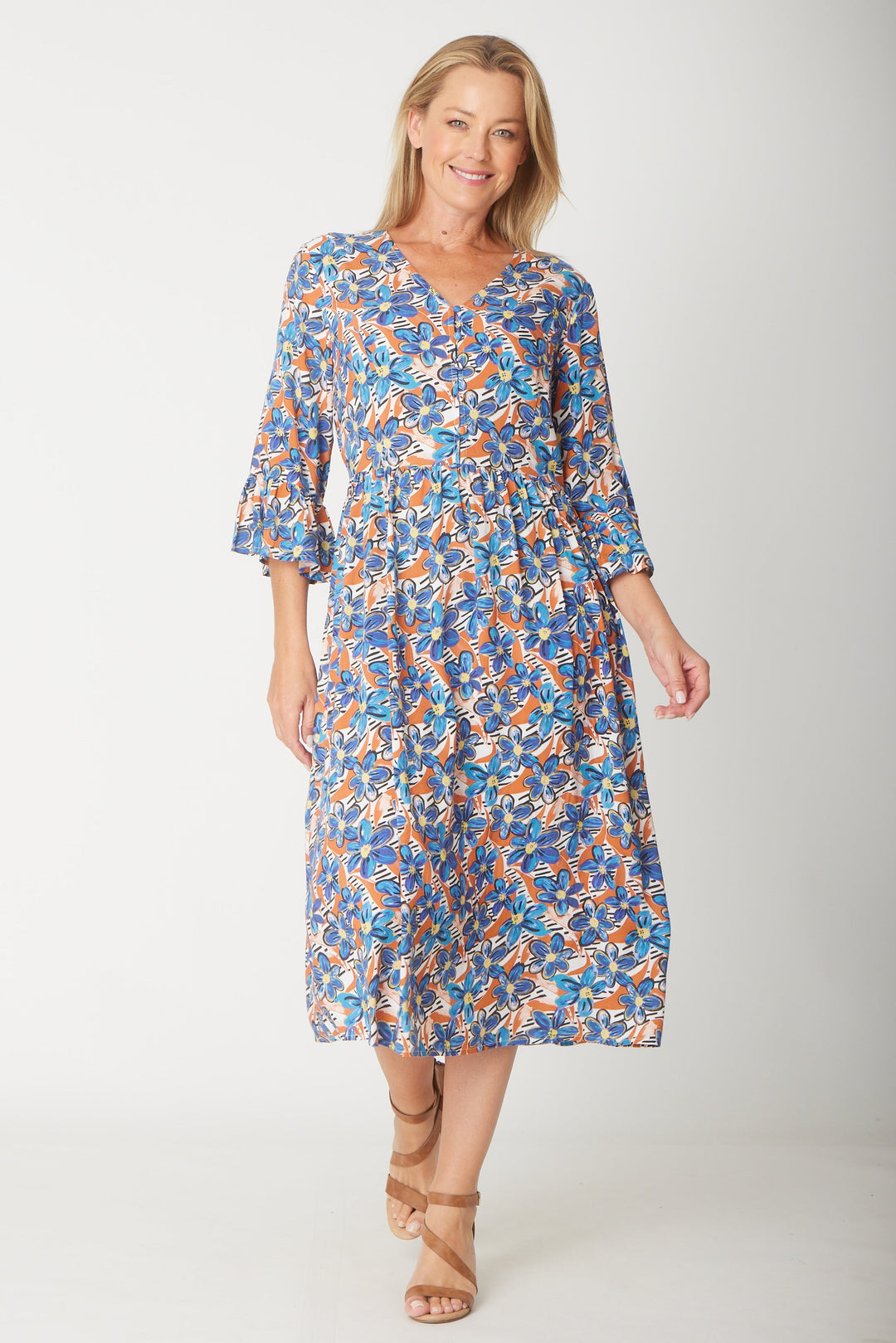 Gemma Ruffle Dress -  Flower - 31570