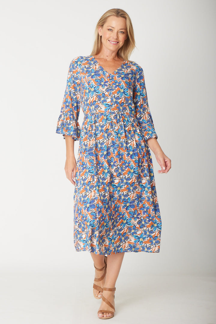 Gemma Ruffle Dress -  Flower - 31570