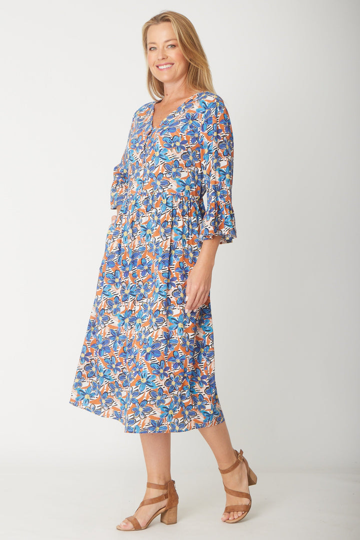 Gemma Ruffle Dress -  Flower - 31570