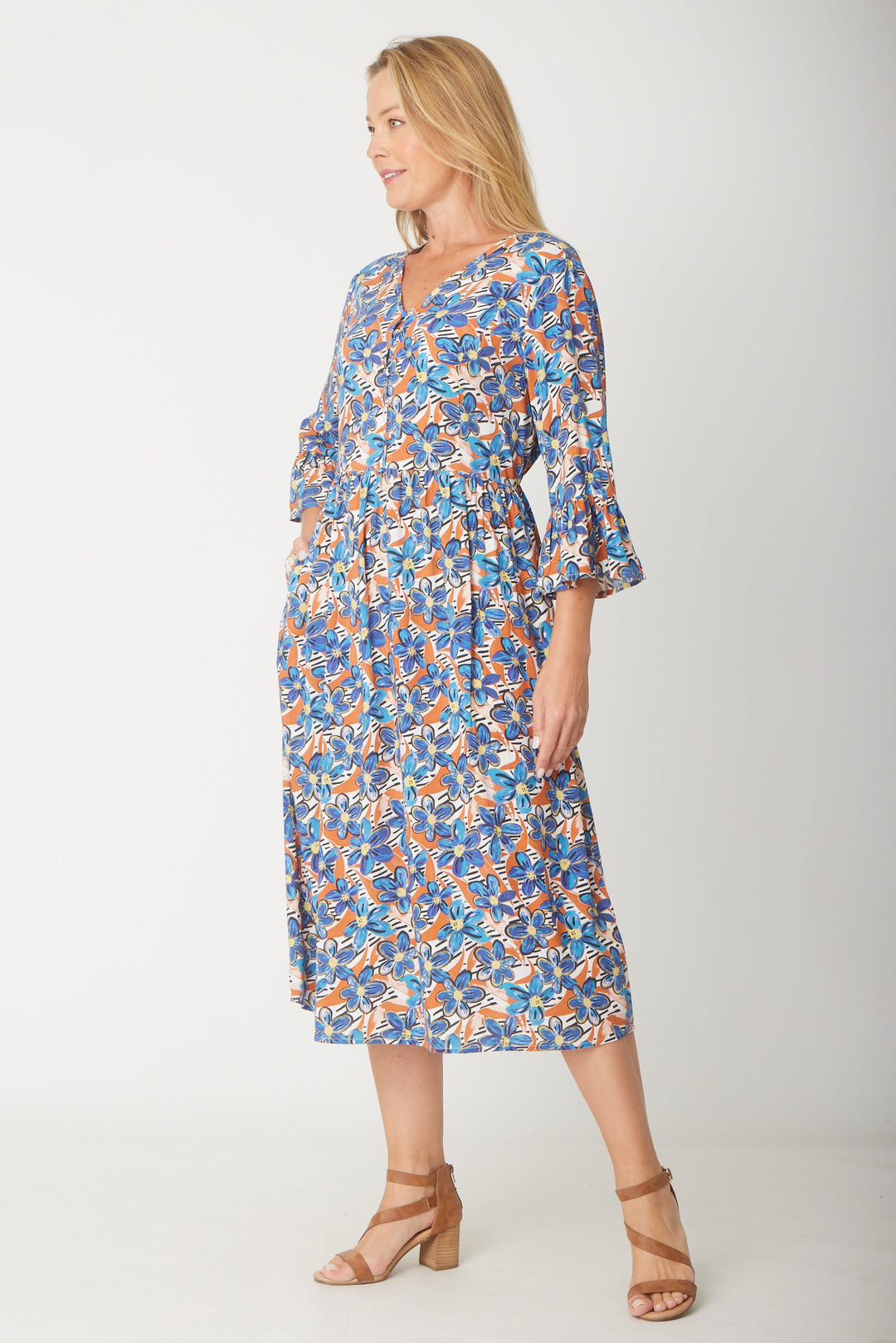 Gemma Ruffle Dress -  Flower - 31570