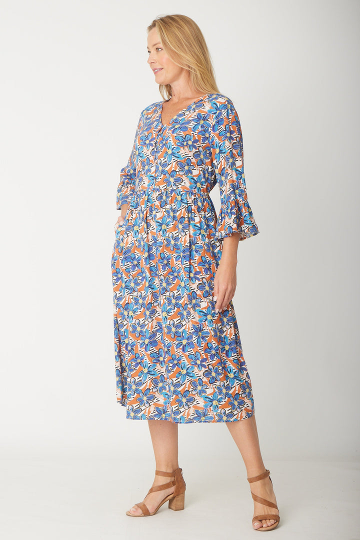 Gemma Ruffle Dress -  Flower - 31570
