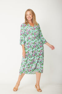 Gemma Ruffle Dress -  Mint - 31570