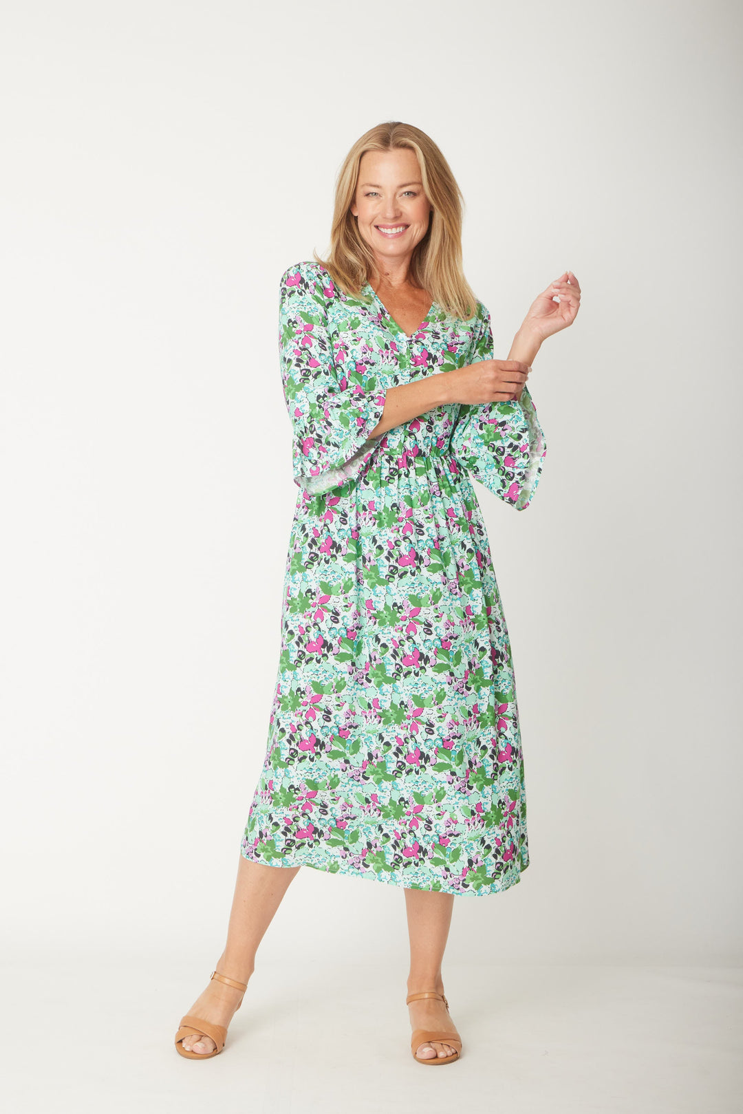 Gemma Ruffle Dress -  Mint - 31570