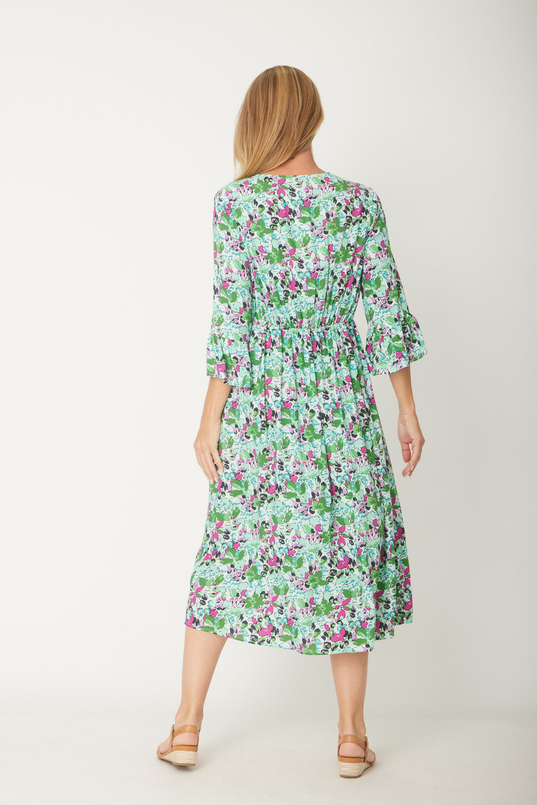 Gemma Ruffle Dress -  Mint - 31570