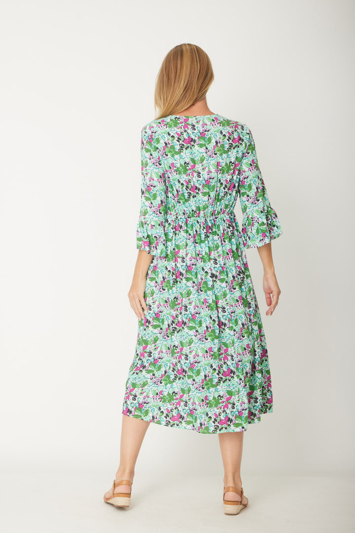 Gemma Ruffle Dress -  Mint - 31570