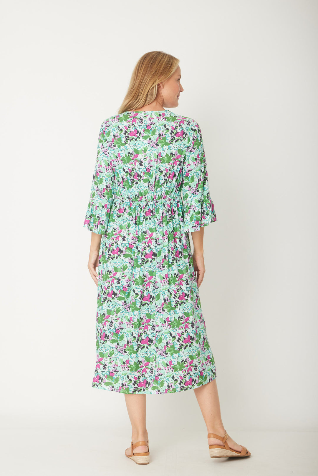 Gemma Ruffle Dress -  Mint - 31570
