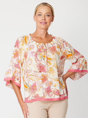 Kiara Top - Melon -31579 - 